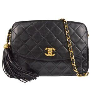 Chanel Black Lambskin Camera Bag Small XX40387